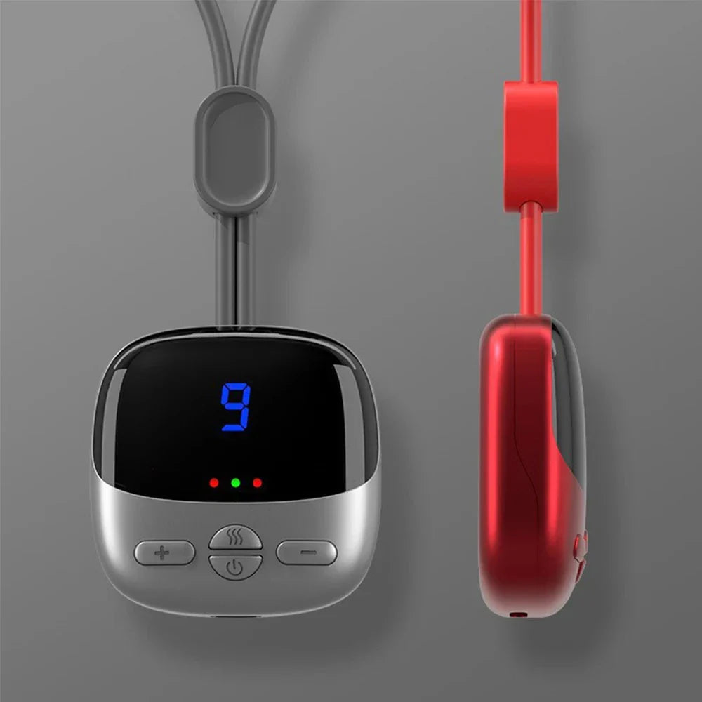 NeuroWarm Multi-Zone Hands-Free Wearable Cervical & Shoulder TENS Heat Massager