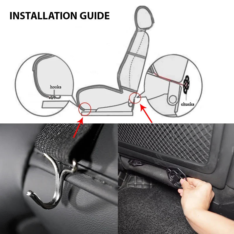 Deluxe PU Leather Car Seat Cover – Padded, Breathable & Universal Fit