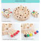 Wooden Memory & Focus Brain Boosting Peg Puzzle Game for Seniors