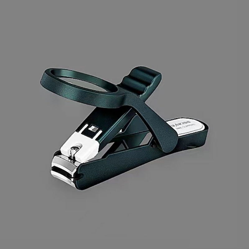 Anti-Splash Nail Clipper With Magnifying Glass For The Elderly