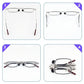 Flat-Fold Lightweight Anti-Blue Light Reading Glasses with Protective Case