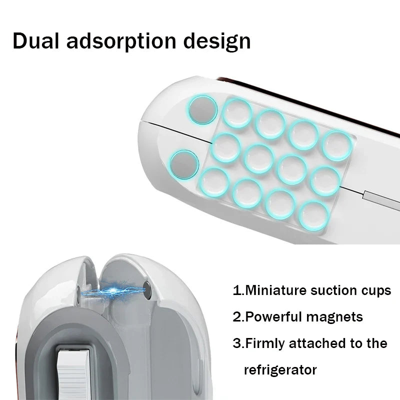 Safety Cut Magnetic & Suction Cups Design Plastic Wrap / Tin Aluminum Dispenser