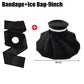 Professional Hot/Cold Compress Bandage with Reusable Ice Bag Pack & Elastic Strap