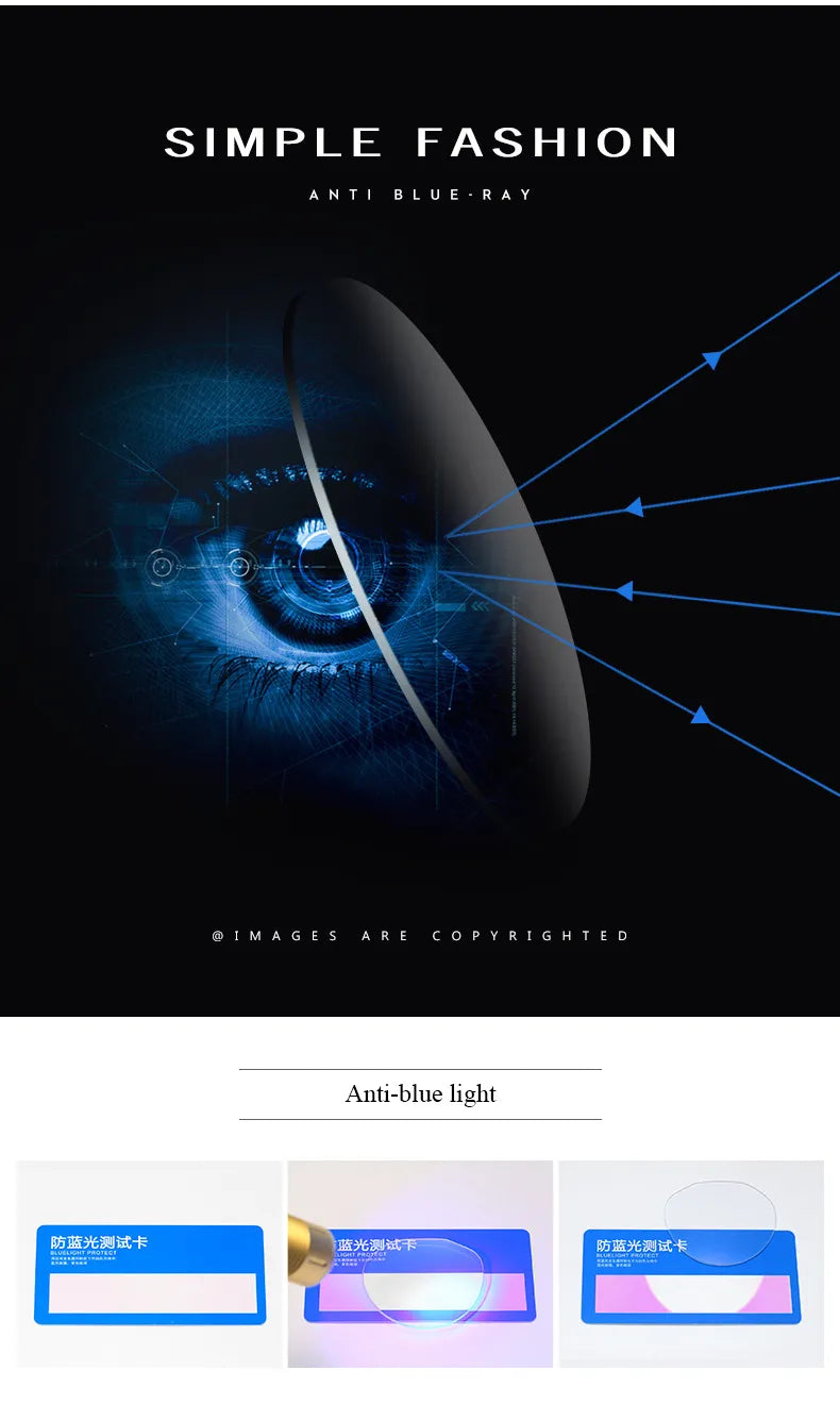 Metal Frame Blue Light Blocking Reading Glasses