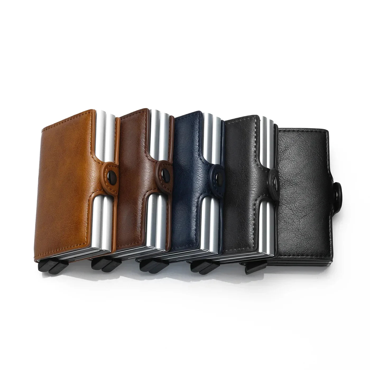 DoubleDeck 14 Cards Quick Pop-Up Access RFID Protection Mini Wallet