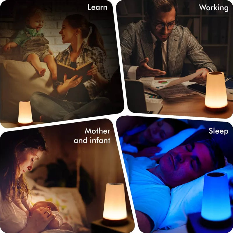 Rechargeable 13 Colors Remote / Touch Dimmable Bedside Light