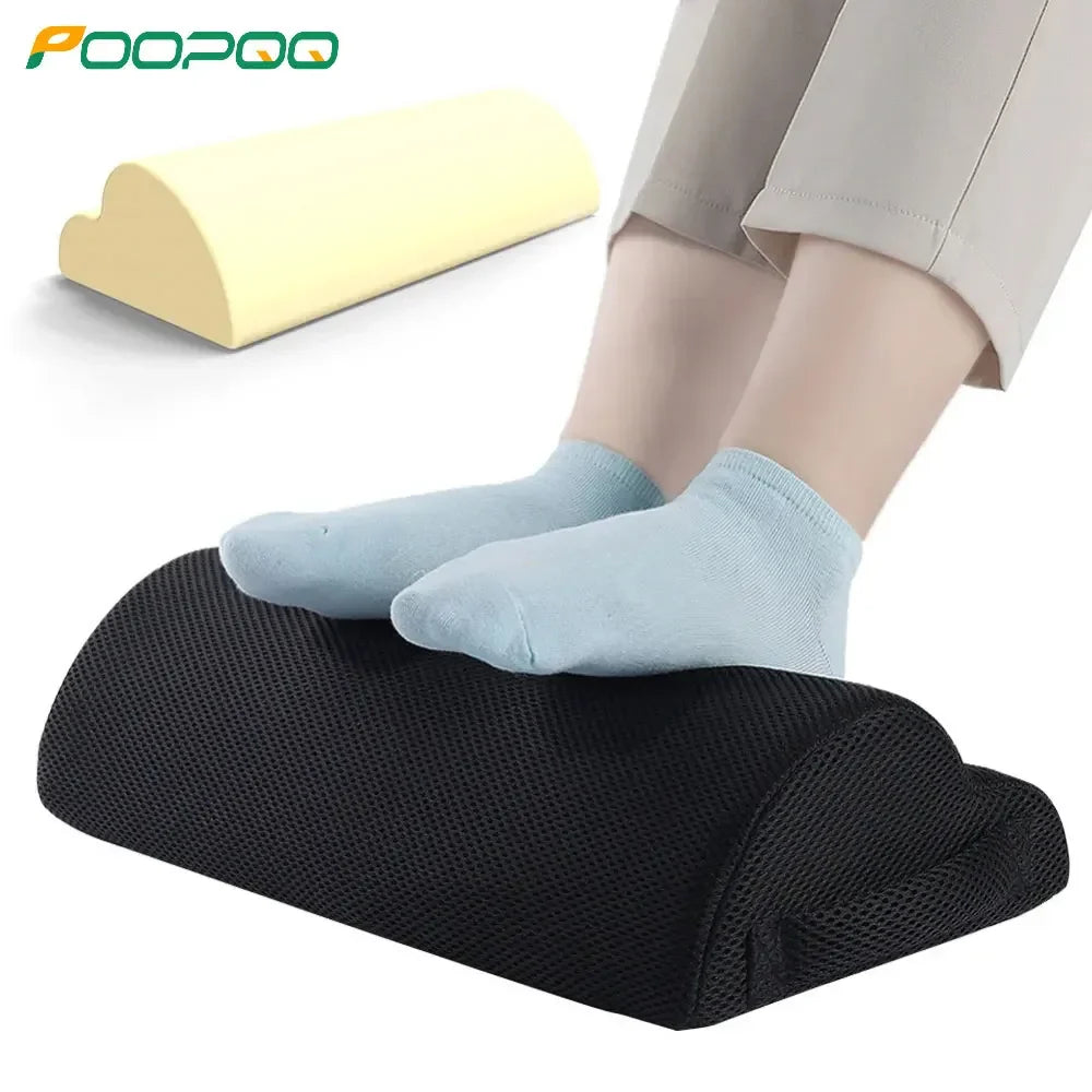 All-Day Pain Relief & Leg Support Memory Foam Ergonomic Foot Rest Cushion