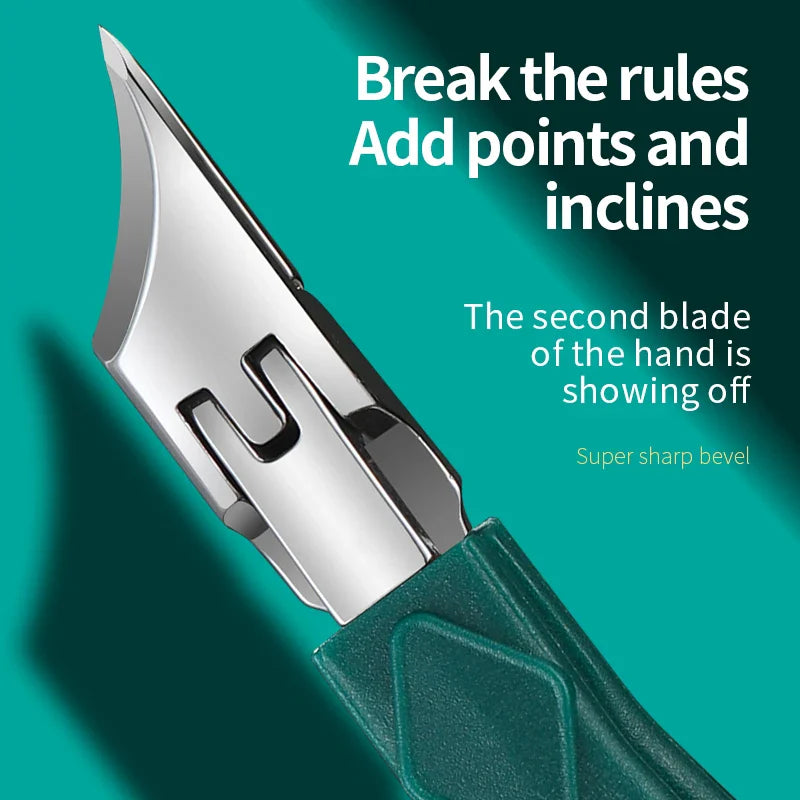 ProBevel 25° Beveled Edge Wide-Opening Anti-Splash Ingrown Nail Trimmer