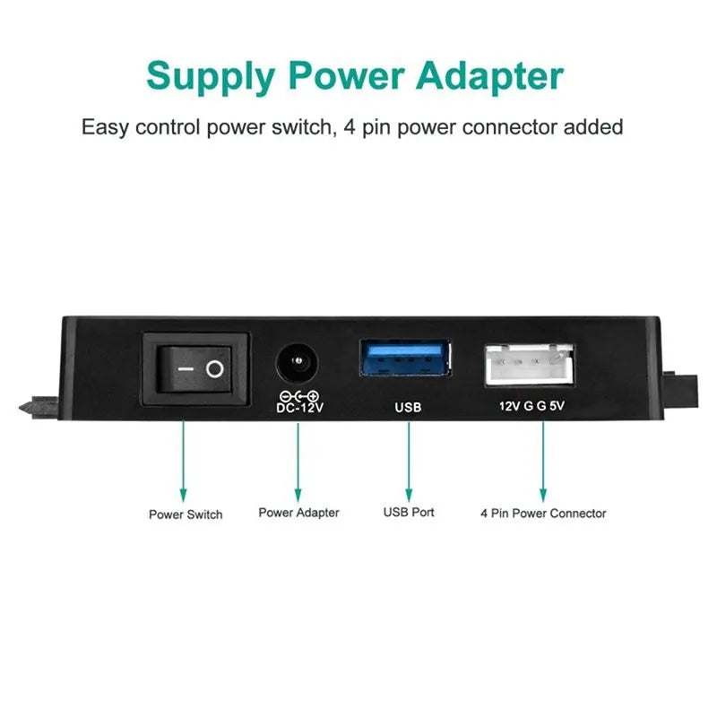 USB 3.0 to SATA IDE HDD/SSD Hard Disk 3 in 1 Ultra Recovery Converter