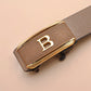 EasyLock No-Hole Toothless Automatic Buckle Business to Casual Flexible Fit Belt