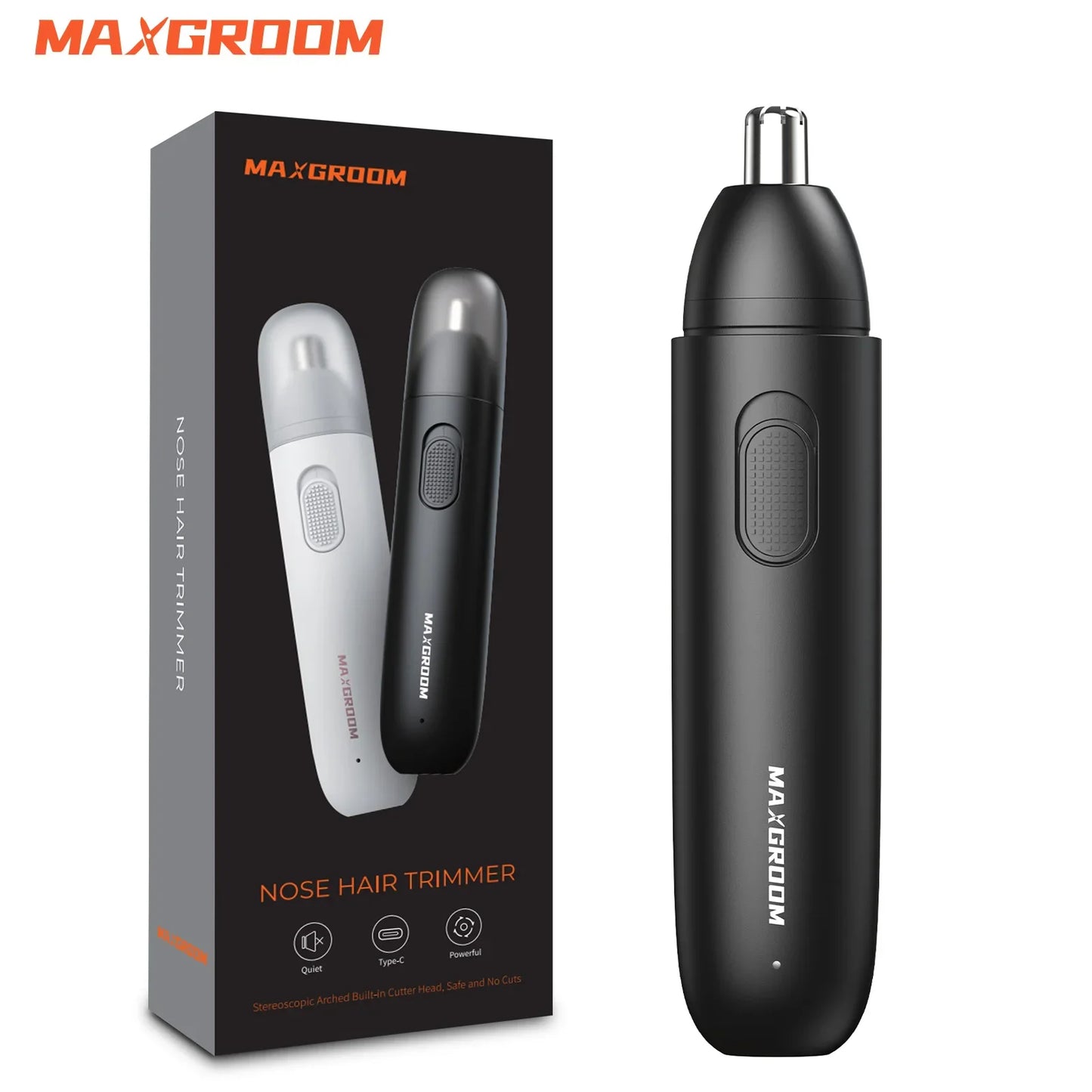 MAXGROOM Rechargeable 360 Rotating Dual-Blade Waterproof Hair Trimmer