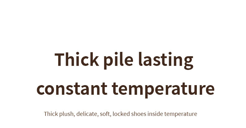 Thick Supportive Sole Lightweight Consistent Temperature Insulation Unisex  Winter Slippers