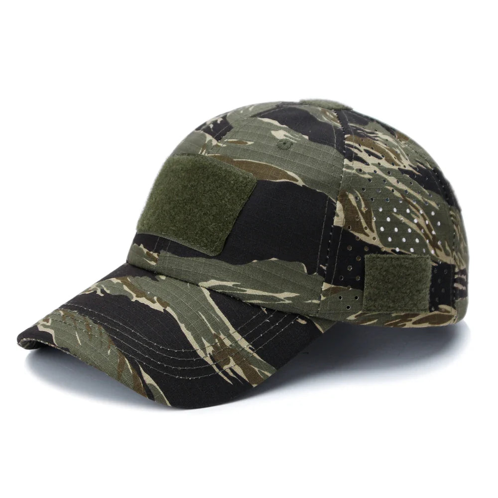 Durable & Lightweight Breathable Tactical Cap with Patented Glasses Holder Design