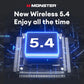 Monster Bluetooth 5.4 Dual Mode HIFI Stereo & HD Calls with Noise Reduction Earphones