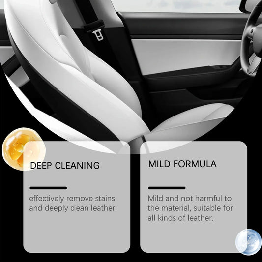 Car Deep Clean & Restore 3-in-1 Long-Lasting Protection Ultimate Leather Care Cream