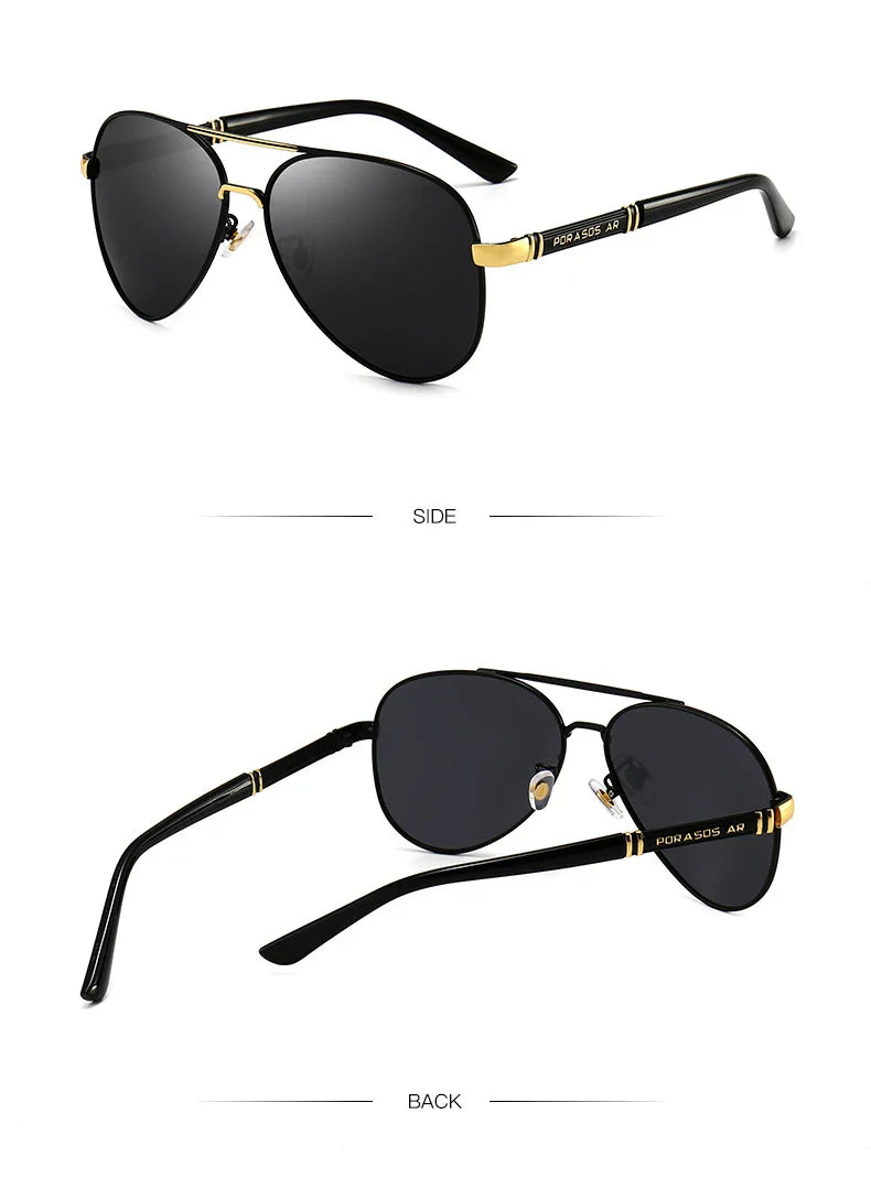Elite Metal Frame Polarized UV400 Aviator Designer Sunglasses