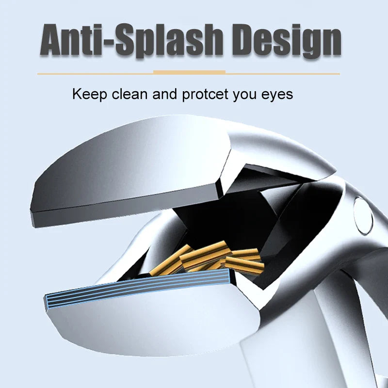 Professional Wide Jaw 45° Angled Head–Labor-Saving Anti-Splash Thick Nail Cutter