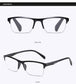 Half-Frame Clear Lens Retro Reading Glasses