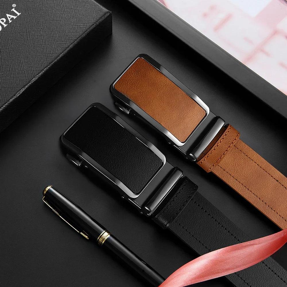 One-Handed Operation Automatic Buckle Holes-Free Micro-Adjustable Belt