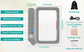 Rechargeable HD x4 Folding Elderly Reading Magnifier with LED Lights