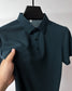 Short-Sleeve Plaid Pattern Ice Silk Polo Shirt