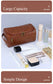 Premium Faux Leather Large Capacity Water-Resistant Travel Toiletry Bag