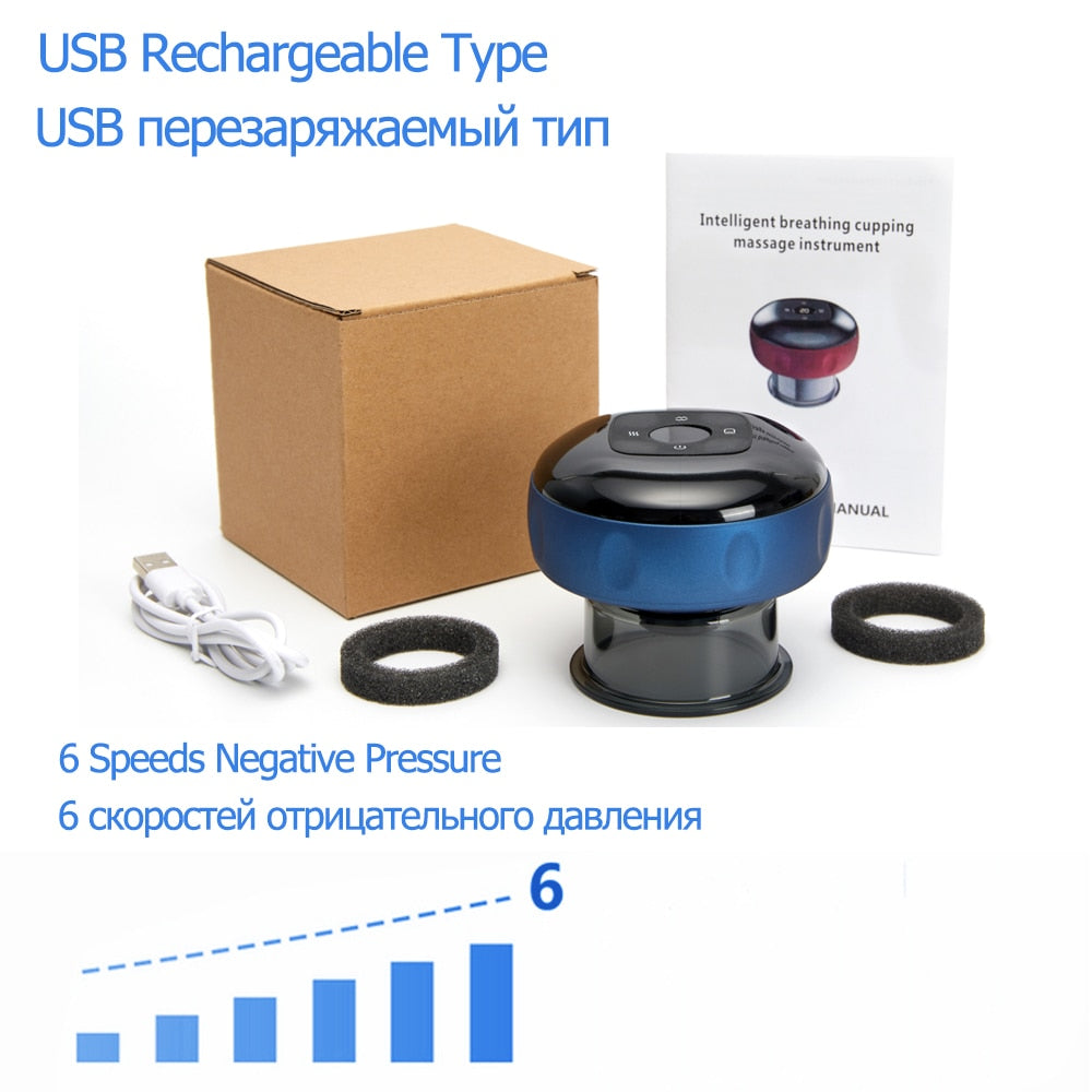 Vacuum & Red Light Heating Multifunctional Electric Cupping Therapy Device