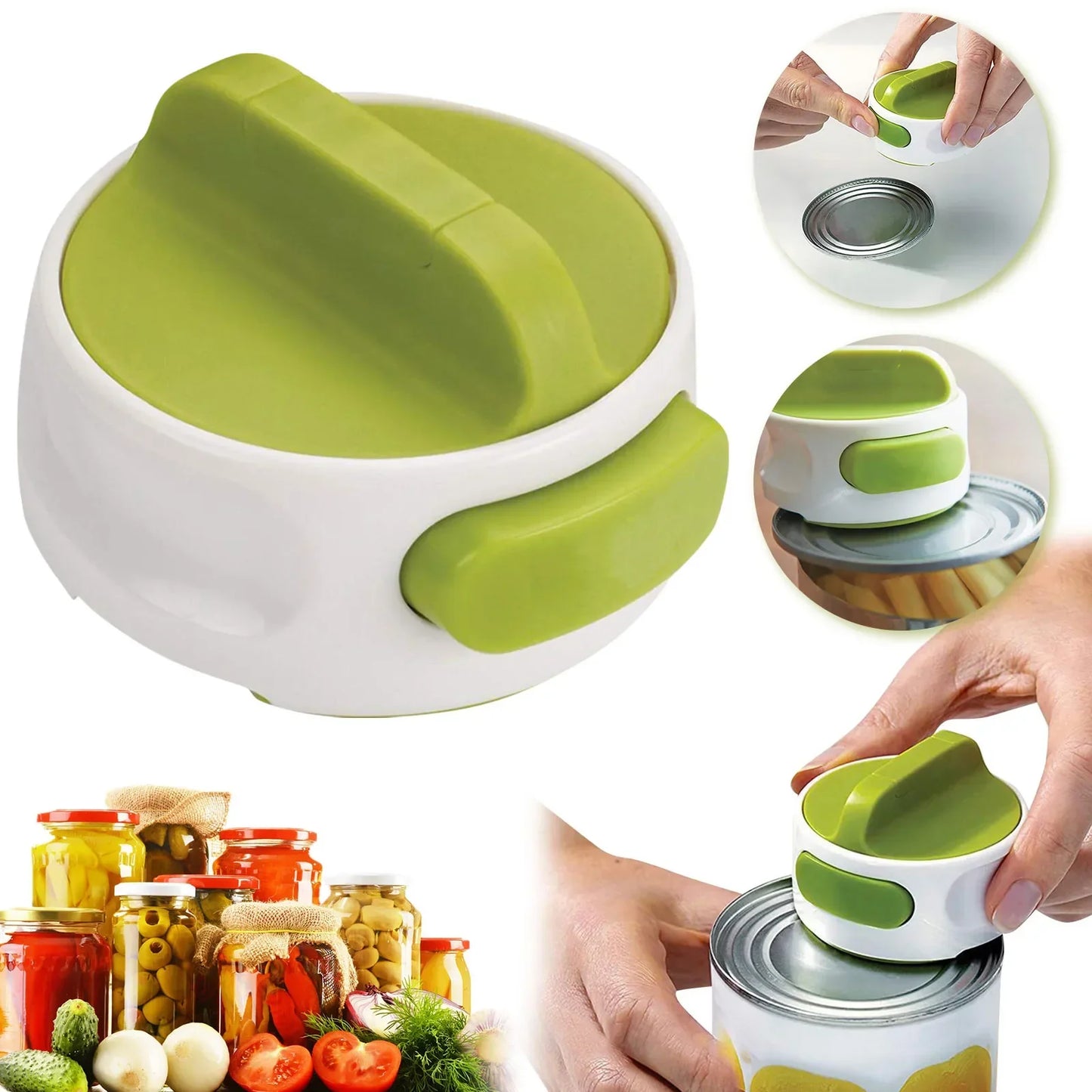 ComfortGrip Effort-Saving Manual Can Opener with Easy-Turn Design