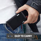 Slim Aluminum Pop up RFID Wallet With Elasticity Back Pouch