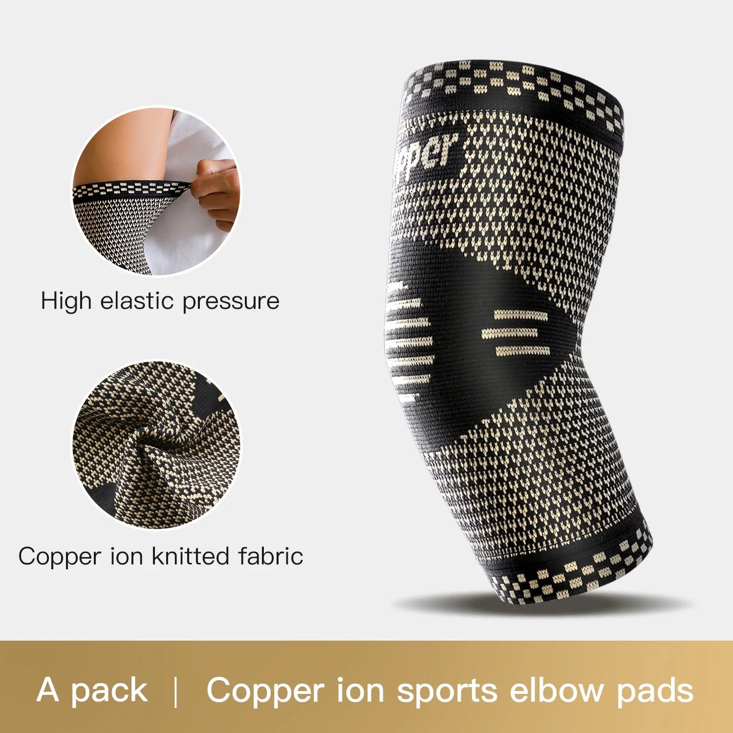 CopperRelief 3D Therapeutic Stabilizing Compression Elbow Brace