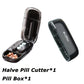 Japanese Smart Pills Splitter (Halved / Quartered) with Storage Organizer