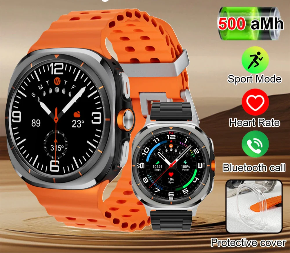 SeniorSafe Large Display Health Monitoring & Emergency SOS Senior Friendly Smartwatch