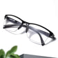 Half-Frame Clear Lens Retro Reading Glasses