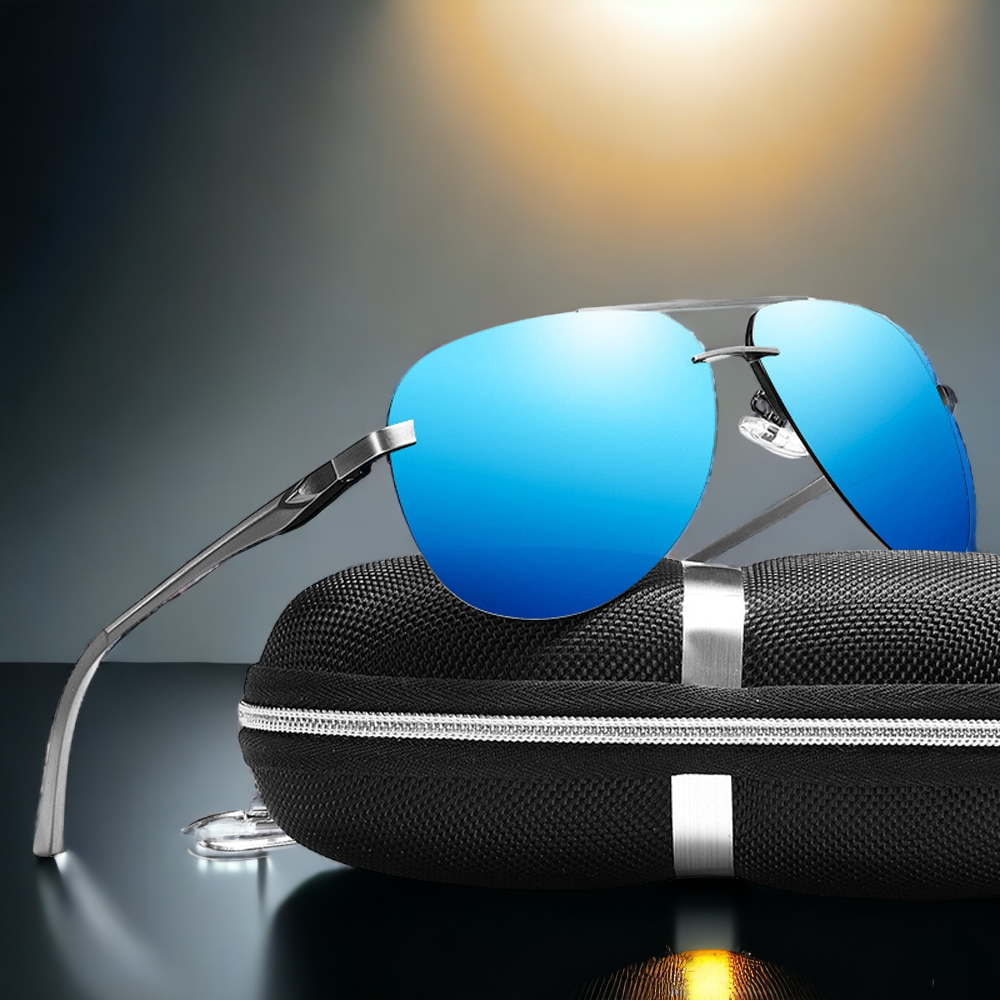 Mirror Pilot Design Polarized Sunglasses
