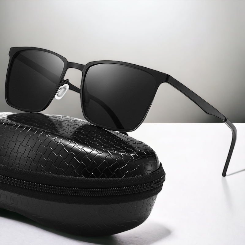 Classic Square Frame Polarized Sunglasses