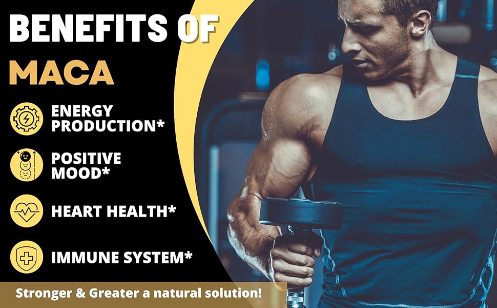 Extra Strength 7-in-1 Herbal Extracts Maca Root Blend for Male Vitality & Overall Wellness