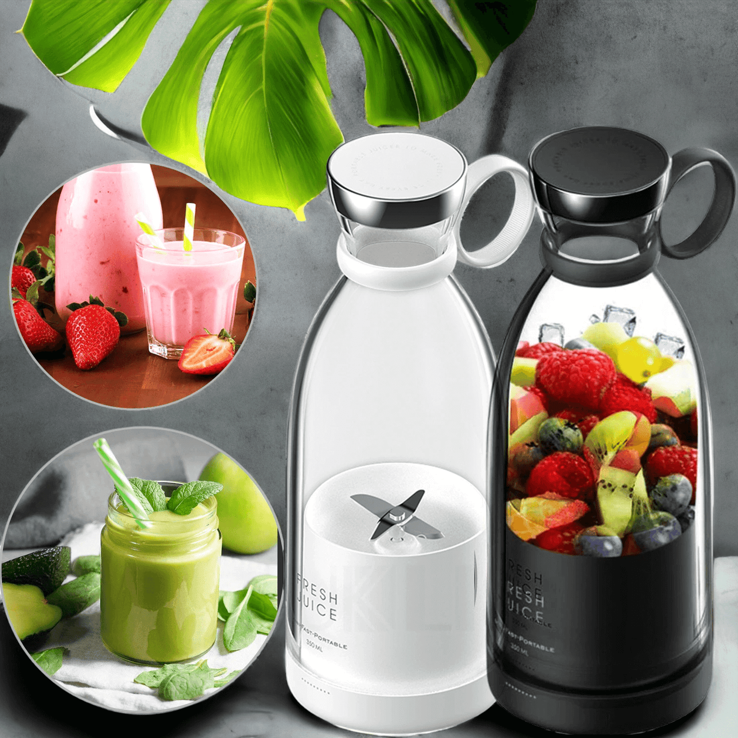 Multifunction Portable Rechargeable Bottle Bullet Blender