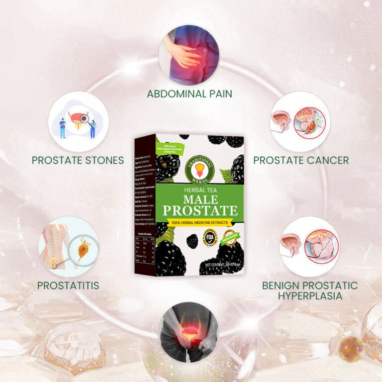 Male Prostate Health & Bladder Relief Fast-Acting Traditional Herbal Extracts Tea
