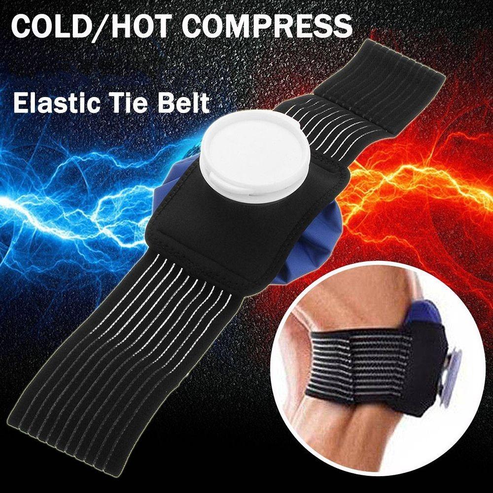 Professional Hot/Cold Compress Bandage with Reusable Ice Bag Pack & Elastic Strap