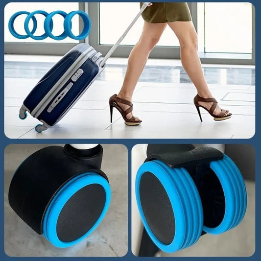 Silicone Luggage Suitcase Wheels Protector (8PCS)