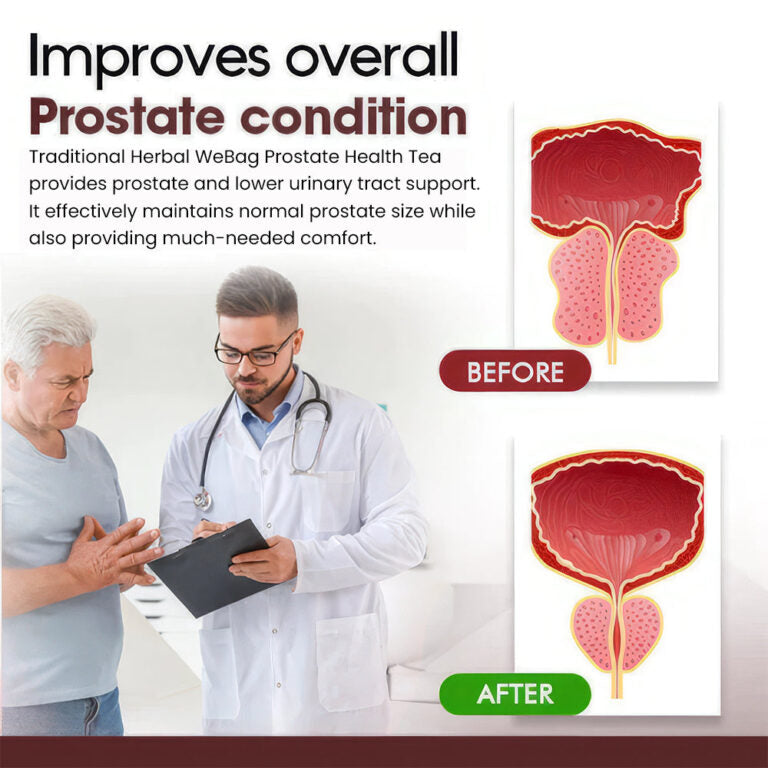 Male Prostate Health & Bladder Relief Fast-Acting Traditional Herbal Extracts Tea