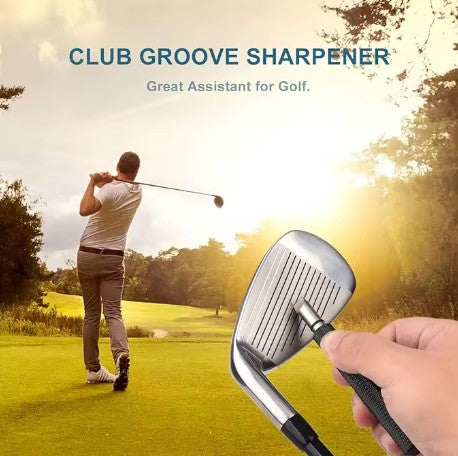 Golf Club Groove Sharpener & Deep-Clean for Maximum Backspin and Stopping Power