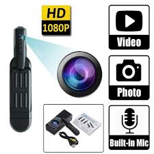 Full HD 1080P Night Vision & Motion Detection Clip-On Spy Video Camera