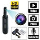 Full HD 1080P Night Vision & Motion Detection Clip-On Spy Video Camera