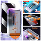 One-Click EZ Installation  HD Clarity Tempered Glass Oleophobic Coating Screen Protector (3pcs)