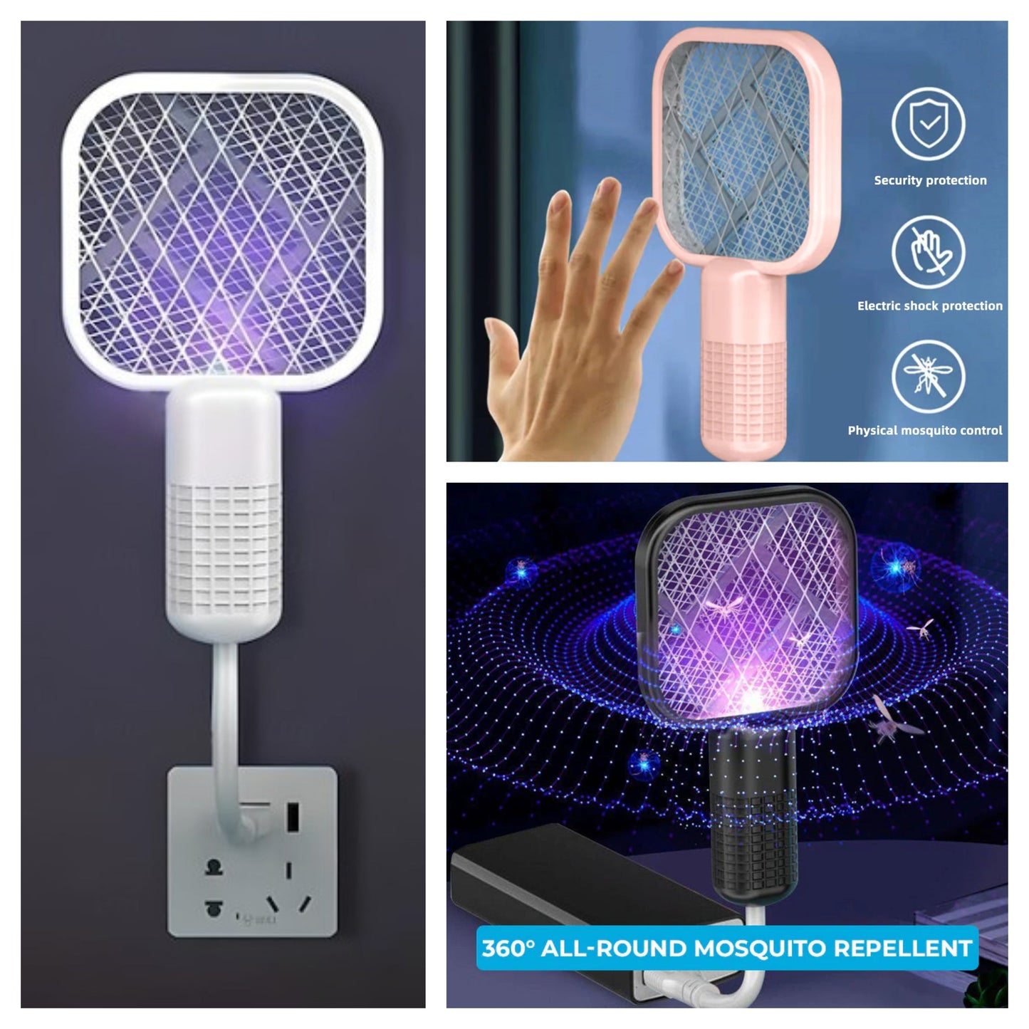 GlowGuard 360° USB UV Mini Insect Electric Zapper