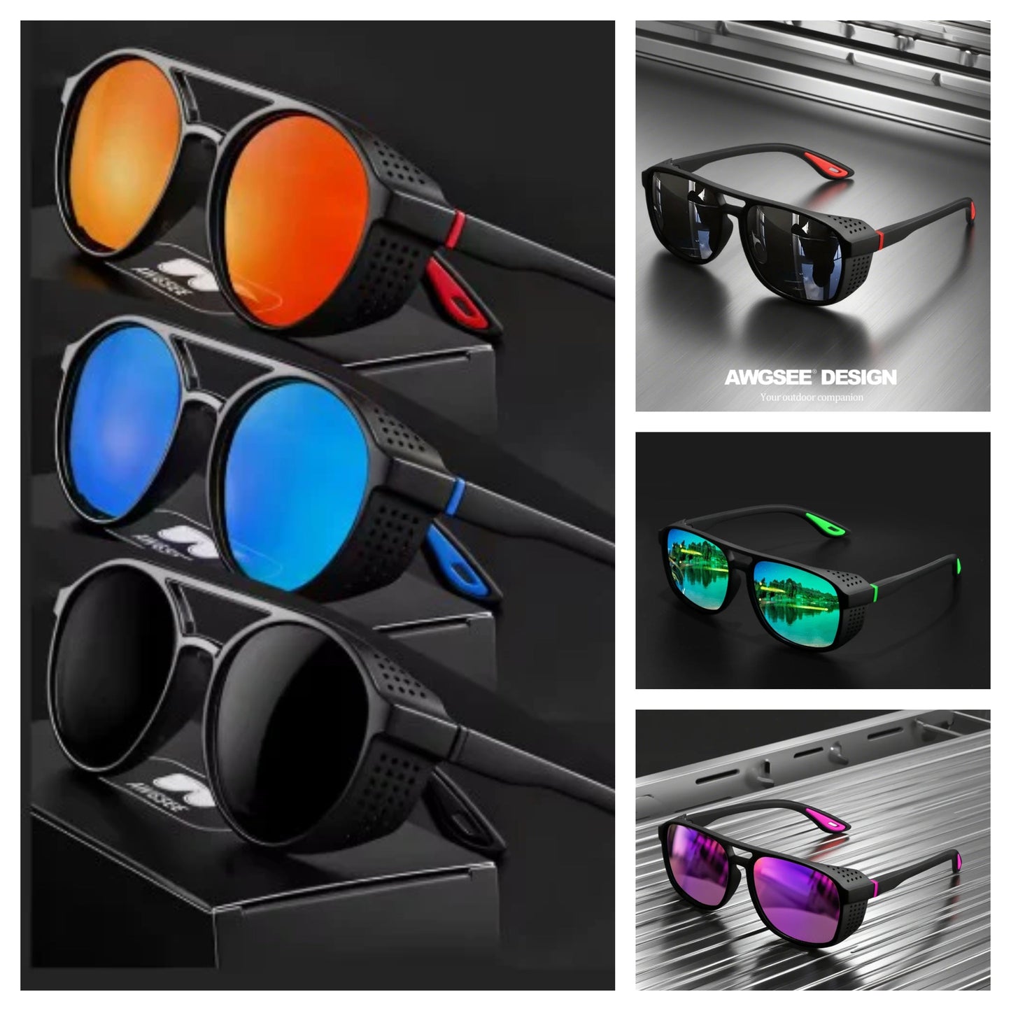 Steampunk SportShield Polarized & UV400 Protection Sunglasses