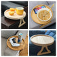 Practical Comfort Clip-On Tray Natural Bamboo Sofa Armrest Try