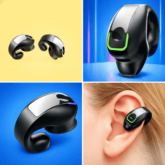 Open-Ear HD Sound Noise Reduction & Low Latency Clip-On Earphone