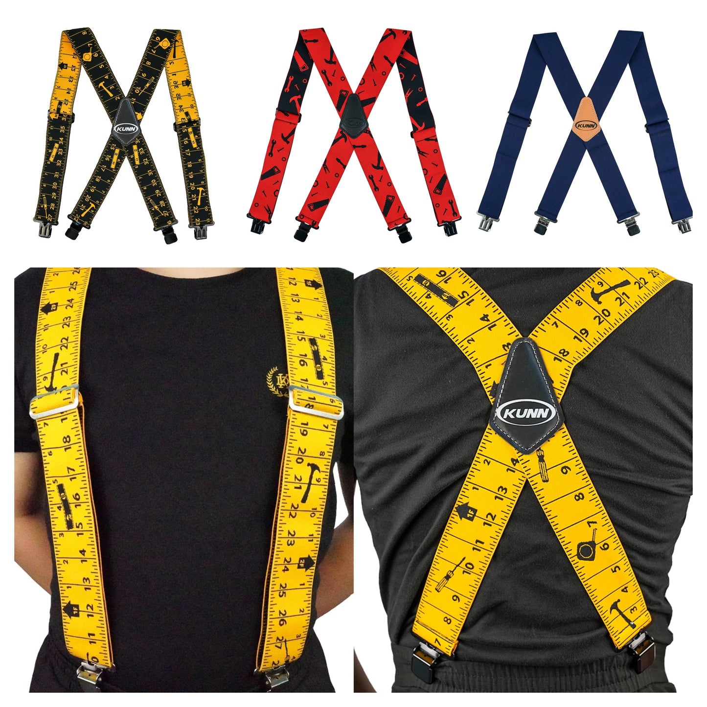 Heavy Duty 2-inch Wide Adjustable Elastic Ultimate-Durability Suspenders